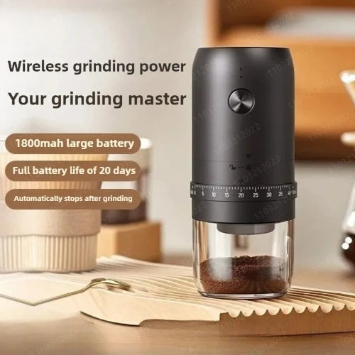 Electric Coffee Bean Grinder Portable 40 Gears External Adjustable Home Coffee Grinder Rechargeable Grinders Coffee Machine Gift